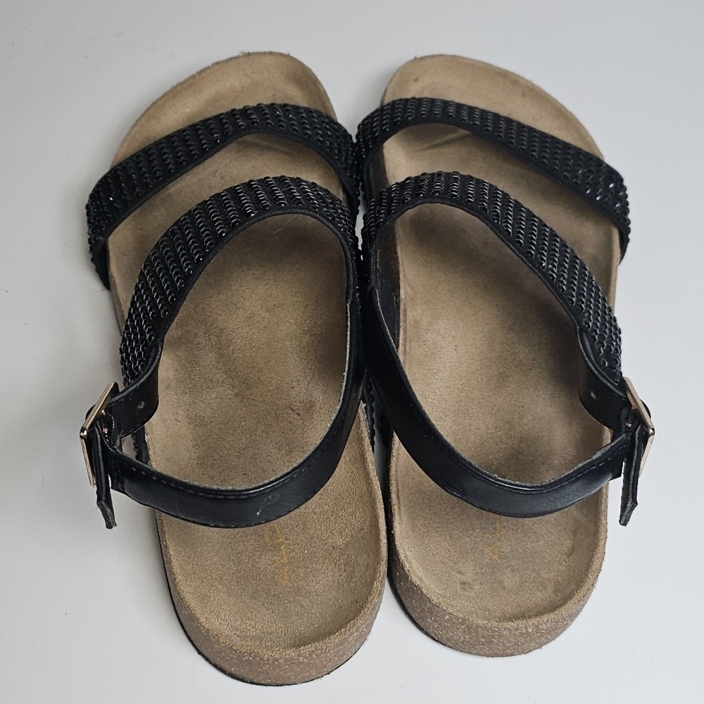 Aldo Black Rhinestone Sandals - Picture 7 of 10